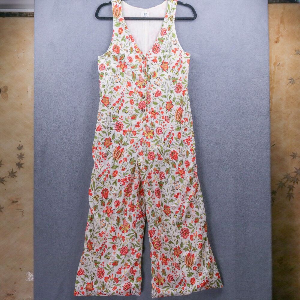 dRA Los Angeles Anthropologie Floral Jumpsuit S